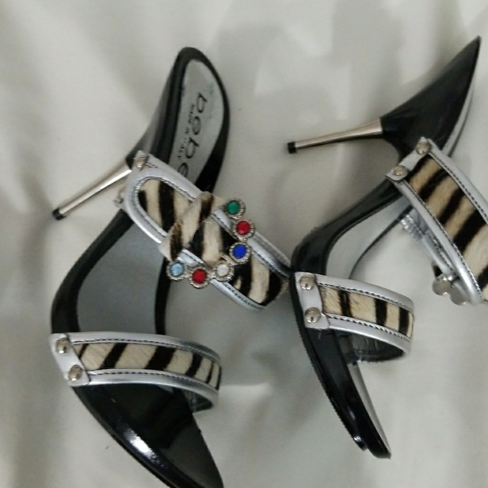 New Bebe slipper with metal stiletto heel. NwoB